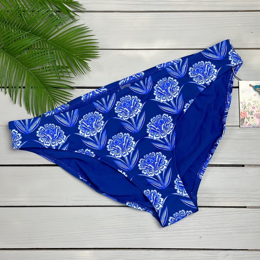 NWT Johnny Was Blue Yao Hipster Bikini Bottom Size 2X